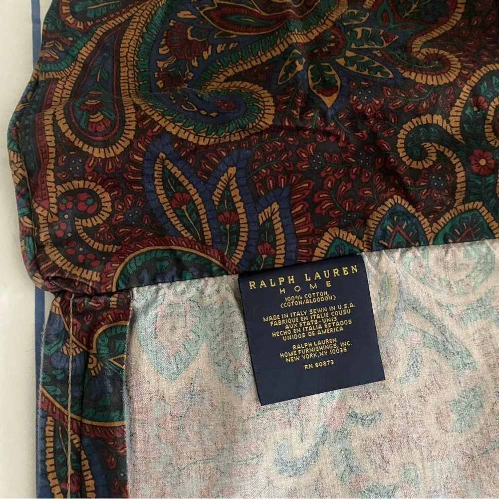 Ralph Lauren Paisley Duvet and Shams